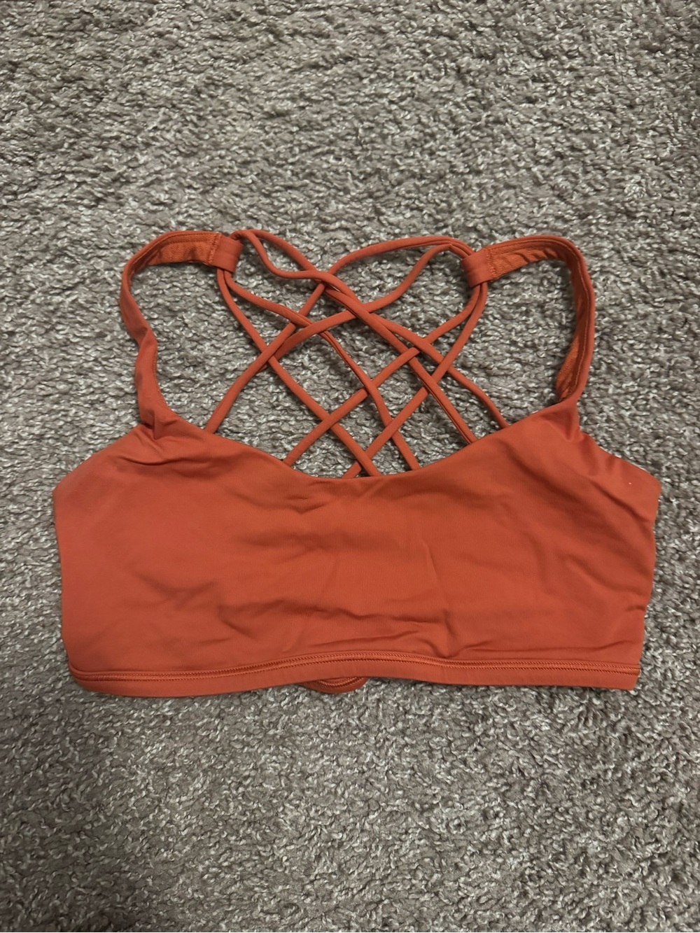 lululemon athletica Strappy Back Bralette - Rust Orange